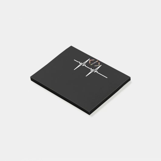 Coder lustig | Computer-Software-Programmierer Cod Post-it Klebezettel (angewinkelt)