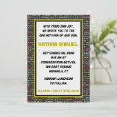 Coder Party Bar Mitzvah Einladung (Stehend Vorderseite)