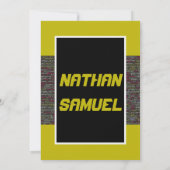 Coder Party Bar Mitzvah Einladung (Rückseite)