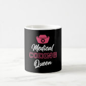 Coder Queen Coding ICD Programmer Coder Kaffeetasse (Mittel)