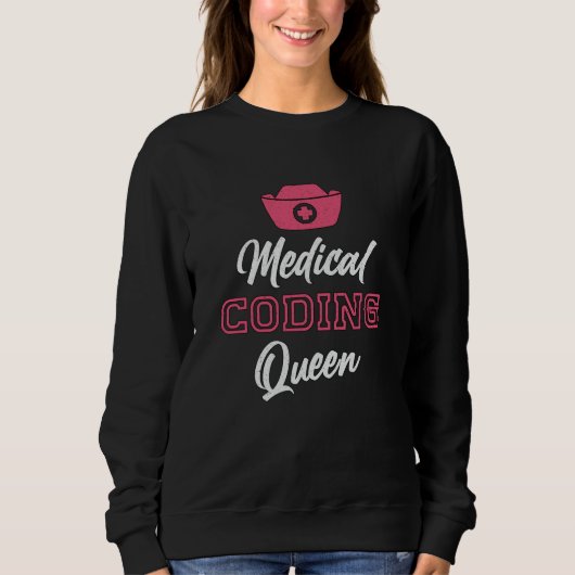 Coder Queen Coding ICD Programmer Coder Sweatshirt (Vorderseite)