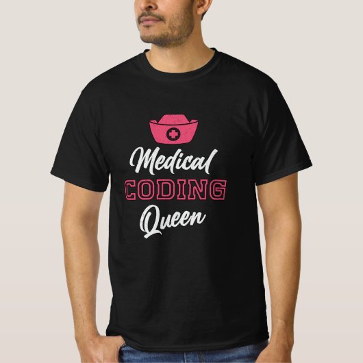 Coder Queen Coding ICD Programmer Coder T-Shirt (Vorderseite)