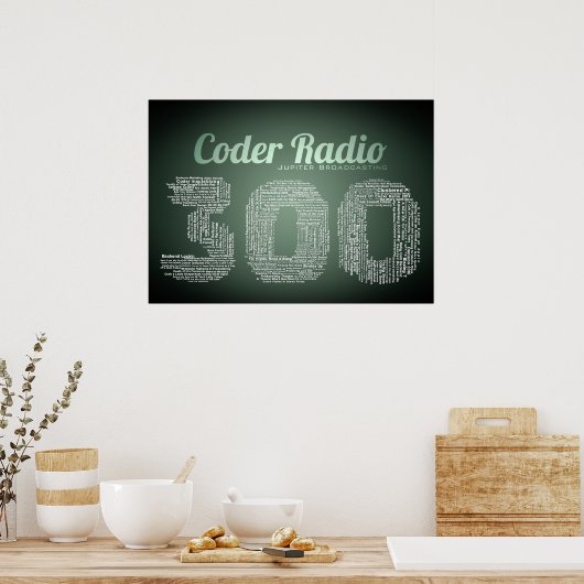 Coder Radio 300 Poster (Küche)