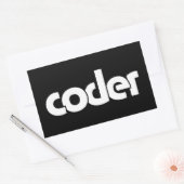 Coder Rechteckaufkleber Rechteckiger Aufkleber (Umschlag)