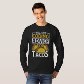 Coder Taco Coding Mexikanisches Essen für Programm T-Shirt (Vorne ganz)