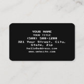 Coder Visitenkarte (Rückseite)