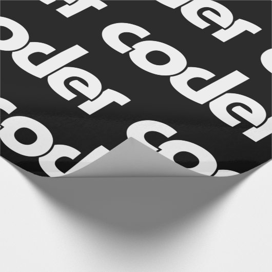 Coder Wrapping Paper Geschenkpapier (Ecke)