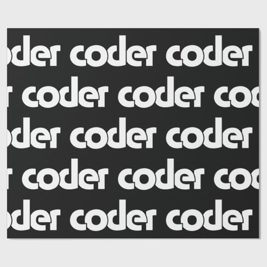 Coder Wrapping Paper Geschenkpapier (Flach)
