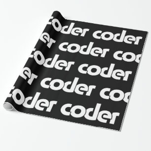 Coder Wrapping Paper Geschenkpapier