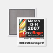 CodeRage Magnet (Vorderseite/Rückseite)