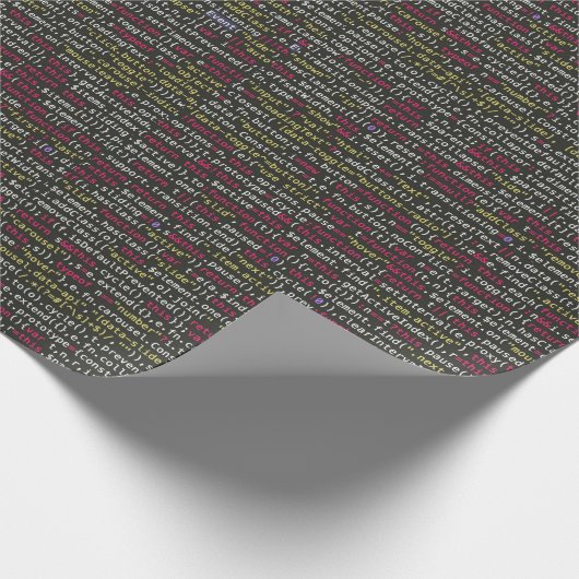 Coder's Delight Wrapping Paper Geschenkpapier (Ecke)