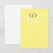 Coders Funny | Coding für Computersoftware Dankeskarte (Vorne/Hinten)