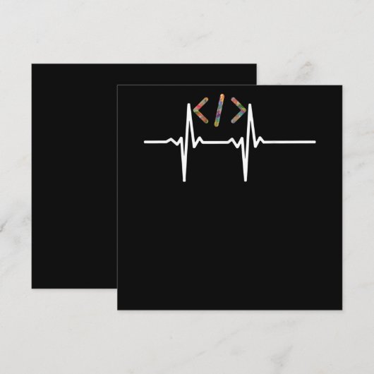 Coders Funny | Coding für Computersoftware Einladung (Vorne/Hinten)