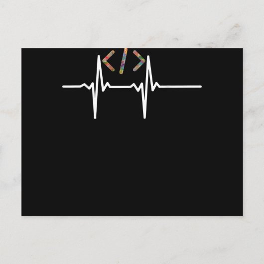 Coders Funny | Coding für Computersoftware Postkarte (Vorderseite)