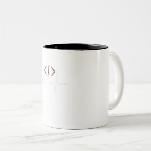 Coders Funny | Coding für Computersoftware Zweifarbige Tasse (VorderseiteRechts)