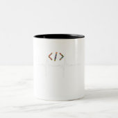 Coders Funny | Coding für Computersoftware Zweifarbige Tasse (Mittel)