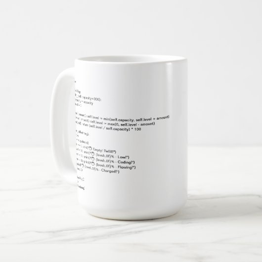 Coders Kaffeetasse (Vorderseite Links)