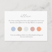 Codeschleifkarte für die Farbe des Punktes zum Hoc Begleitkarte (Vorderseite)