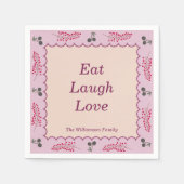 Codescore Ästhetischer Erntedank personalisieren Serviette (Vorderseite)