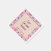 Codescore Ästhetischer Erntedank personalisieren Serviette (Ecke)