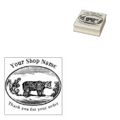 Codescore-Bärenvorlage für kleine Unternehmen Gummistempel (Stempel)