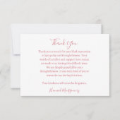 Codescore Beerdigung Beileid Danke Karte (Vorderseite)