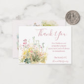 Codescore Country Beileid Danke Karte (Vorderseite/Rückseite Beispiel)