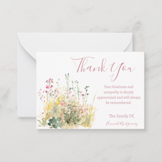 Codescore Country Beileid Danke Karte (Vorderseite)