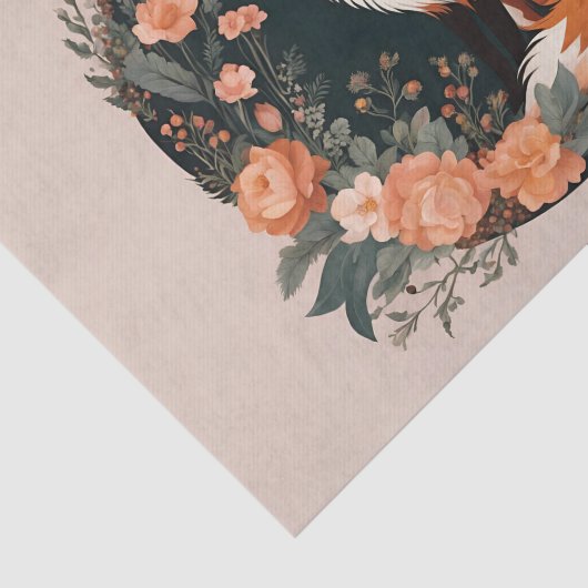 Codescore-Fox-Dekoupage Seidenpapier (Ausschnitt)