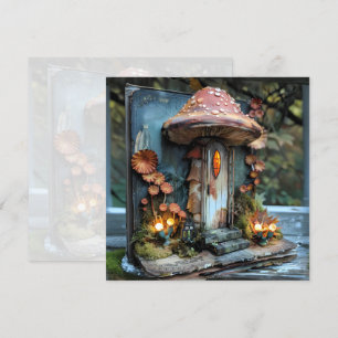 Codescore Mushroom Blue Book Journal Scrapbook Einladung