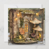 Codescore Mushroom Book Fall Scrapbook Journal Einladung (Vorderseite)