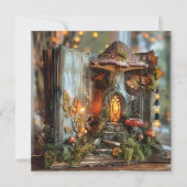 Codescore Mushroom Book Fall Scrapbook Journal Einladung (Vorderseite)