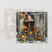 Codescore Mushroom Book Fall Scrapbook Seite Einladung (Vorne/Hinten)