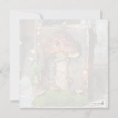 Codescore Mushroom Book Mossy Scrapbook Journal Einladung (Rückseite)