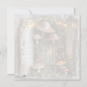 Codescore Mushroom Book Trifold Scrapbook Seite Einladung (Rückseite)