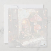 Codescore Mushroom Fairy Book Scrapbook Journal Einladung (Rückseite)