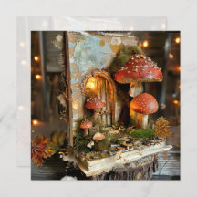 Codescore Mushroom Fairy Book Scrapbook Journal