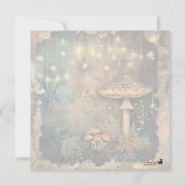 Codescore Mushroom Fairy Light Scrapbook Journal Einladung (Rückseite)