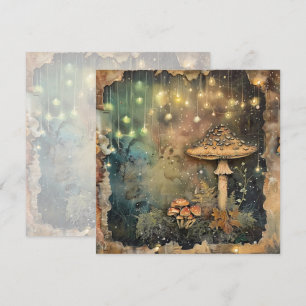 Codescore Mushroom Fairy Light Scrapbook Journal Einladung