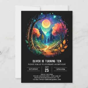 Codescore Mystical Brushwood Geburtstag Einladung