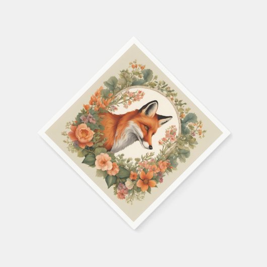 Codescore Niedlich Fox Serviette (Ecke)