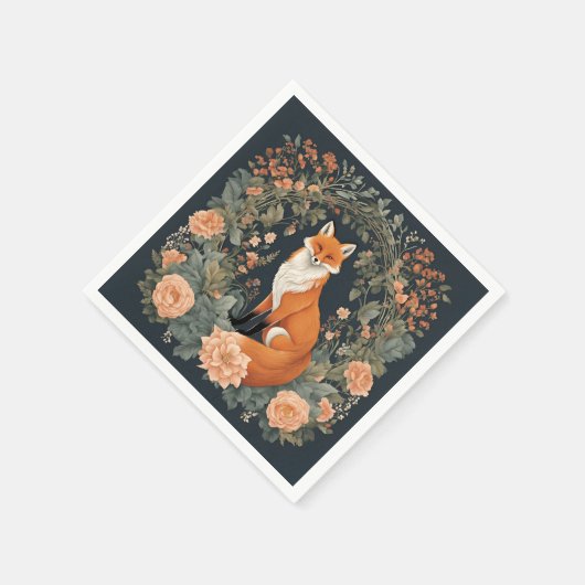 Codescore Niedlich Fox Serviette (Ecke)