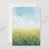 Codescore Wasserfarbenwiese Floral Vielen Dank Dankeskarte (Rückseite)