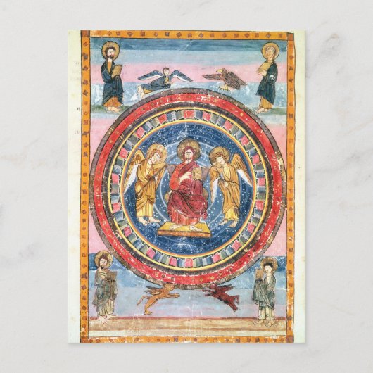 Codex Amiatinus Christ in Majestät Postkarte (Vorderseite)