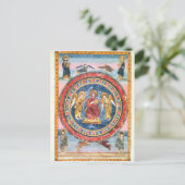 Codex Amiatinus Christ in Majestät Postkarte (Stehend Vorderseite)