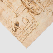 Codex Atlanticus, hydraulische Maschinen von da Vi Seidenpapier (Detail)