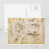 Codex Atlanticus Postkarte (Vorne/Hinten)