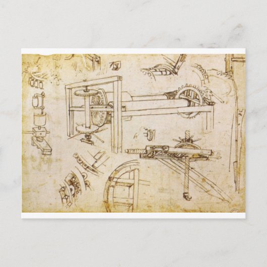 Codex Atlanticus Postkarte (Vorderseite)