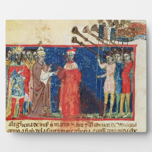 Codex Correr I 383 Doge Sebastiani Ziani erhält Fotoplatte (Vorderseite)