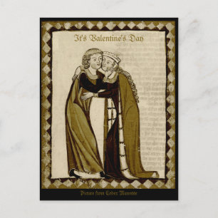 Codex Manesse CC0035 Valentine Feiertagspostkarte